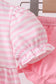 Pink stripe cross applique bloomer set