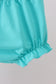 Blue bright floral ruffle bloomer set