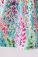 Blue bright floral ruffle bloomer set