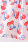 Blue cherry smocked bloomer set