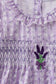 Lavender floral smocked ruffle dress