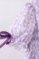 Lavender floral smocked ruffle shorts set