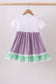 Purple lace rainbow ruffle dress