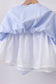Blue flag smocked ruffle dress