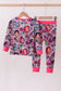 Purple character bamboo pajama pants set