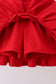 White bow sequin skort set