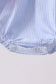 Blue Stripe Bow Seersucker Ruffle Bubble