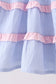 Blue Stripe Smocked Seersucker Mom Dress