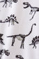 Navy dinosaur print bubble