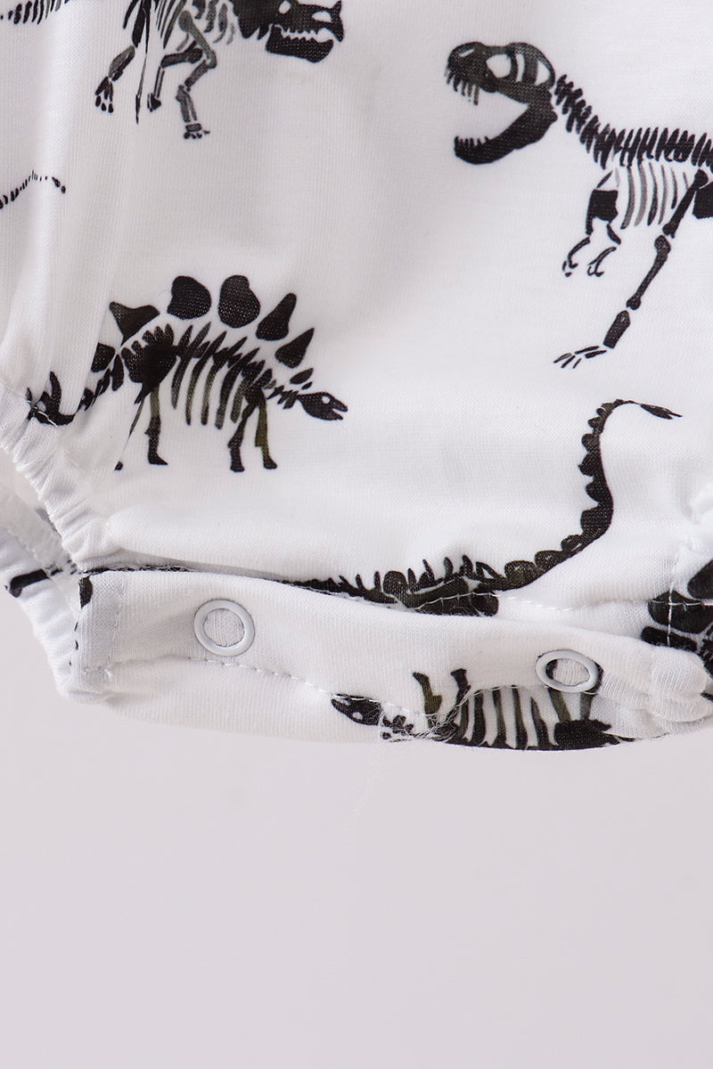 Navy dinosaur print bubble