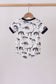 Navy dinosaur print bubble