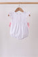 White Bow Smocked Jacquard Bubble