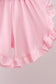 White Bow Smocked Jacquard Ruffle Shorts Set