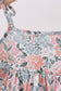 Pink Floral tiered Dress