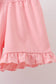 Pink Floral Smocked Set