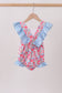Pink Floral UPF Swim One-Piece