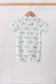 Green Stripe Shark UPF Swim One-Piece