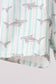 Green Stripe Shark UPF Swim Trunks