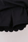 Black Scalloped Yoga Skorts Set
