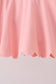 Pink Scalloped Yoga Skorts Set