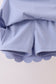 Violet Scalloped Yoga Skorts Set