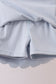 Blue Scalloped Yoga Skorts Set