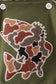 Camouflage bass applique bubble