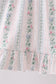 Bow Floral Applique Dress