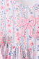 Pink Floral Applique Bow Bloomer Set