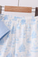 Blue Sailboat Embroidered Set