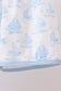 Blue Sailboat Embroidered Set
