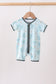 Blue Turtle Bamboo Romper