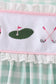 Green Golf Embroidered Dress