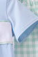 Green Golf Embroidered Gingham Set
