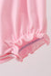 Pink Hydrangea Bow Smocked Bubble