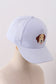 Puppy Embroidered Seersucker Cap