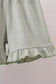Camo Hunting Embroidered Ruffle Shorts Set