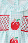 Blue Apple Smocked Bloomer Set