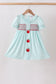 Blue Apple Smocked Dress
