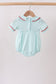 Blue Apple Smocked Bubble