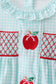 Blue Apple Smocked Ruffle Shorts Set