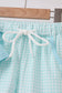 Blue Apple Embroidered Shorts Set