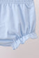 Blue Floral Embroidered Bloomer Set
