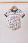 Blue Sailboat Smocked Bubble