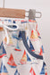 Blue Sailboat Print Shorts Set