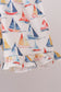Blue Sailboat Smocked Ruffle Shorts Set