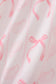 Pink Bow Print Bubble