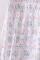 Blue Floral Smocked Mom Dress