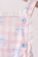 Pink Gingham Bow Print Lace Bubble
