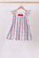 Red Apple Applique Dress